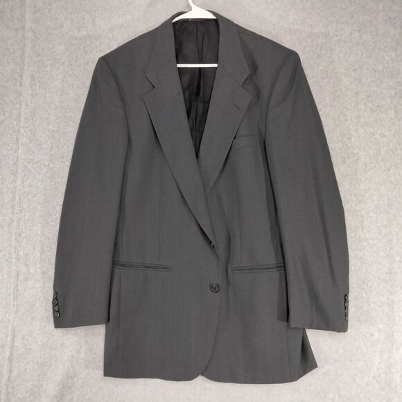 Burberrys' Jacobson's Jacket Mens 40R Gray 100% Wool USA Made Sports Coat Blazer - Picture 1 of 11